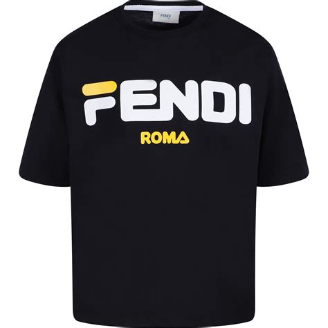 fendi fila logo t shirt|Fila x Fendi Collection: Everything You Need To Know .